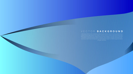 abstract vector background. overlapping blue wave . Vector illustrations for wallpapers, banners, backgrounds, cards, landing pages, etc.