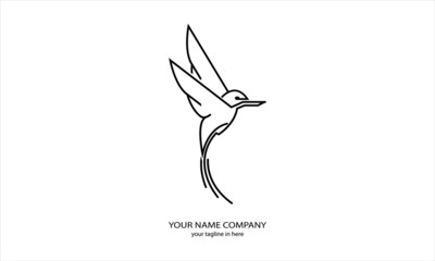 kingfisher bird is rare in Australia Asia, very suitable for the emblems of airlines and tourism logos
