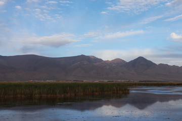 Dachaidan Emerald Salt Lake in Qinghai Province, China