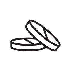 Pills icon in trendy outline style design. Vector graphic illustration. Pills icon for website design, logo, app, and ui. Editable vector stroke. EPS 10.