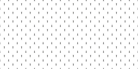 Seamless background with abstract christmas trees. Simple pattern for your design. Black and white illustration
