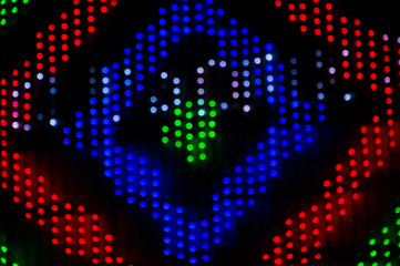 Abstract Light Bokeh Background. Defocused light dots abstract background.