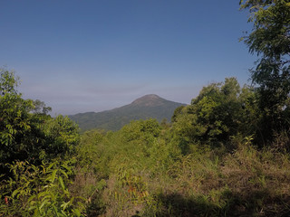 Fototapeta na wymiar view landscape nature at the mountain