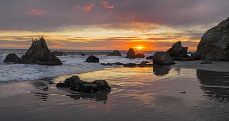 Foto op Plexiglas sunset at el matador beach © lucmenaphotography