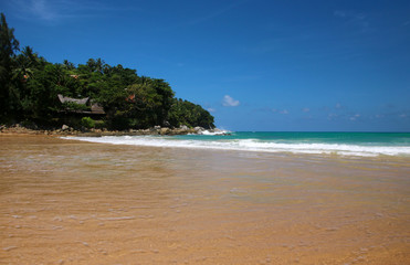 Karon beach on a bright day, Phuket, Thailand