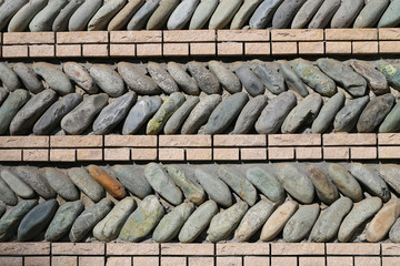 Photo macro background ornament stones and pebbles