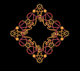 Baroque design, luxury European design，the wallpaper design