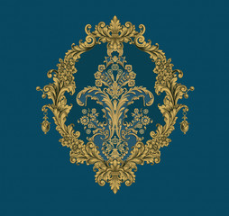 Baroque design, luxury European design，the wallpaper design