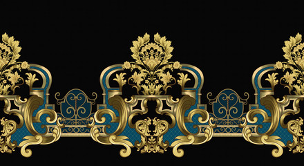 Baroque design, luxury European design，the wallpaper design