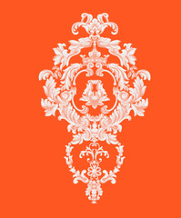 Baroque design, luxury European design，the wallpaper design