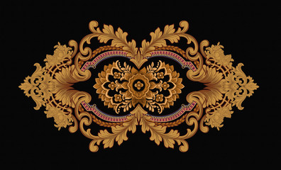 Baroque design, luxury European design，the wallpaper design