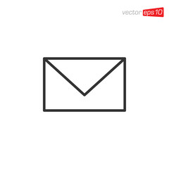Envelope Message Icon Logo Design Vector