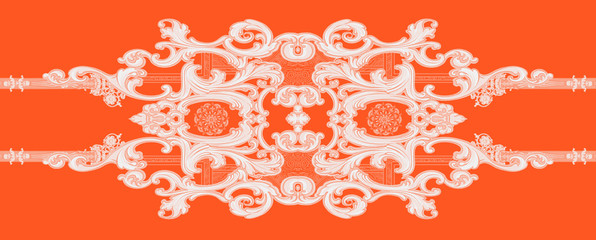 Baroque design, luxury European design，the wallpaper design