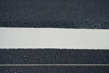 Fototapeta premium White traffic color line Under construction