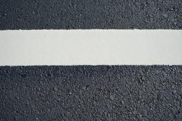 Fototapeta premium White traffic color line Under construction