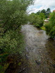 Fototapeta na wymiar Dreisam river at Freiburg, Germany