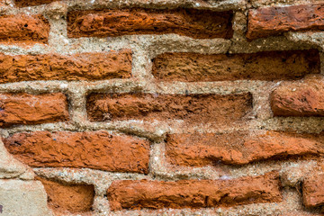  Old brick wall texture. Architectural pattern.