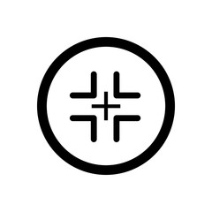 Aim target icon vector design template