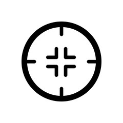 Aim target icon vector design template