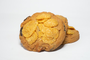 Sweet cookies, isolated on white