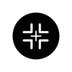 Aim target icon vector design template