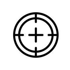 Aim target icon vector design template