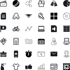 web vector icon set such as: prescription, destination, headset, care, consultant, season, keyboard, recreation, arrows, pills, people, bicycle, adventure, liquid, buttons, variable, blank, eps10