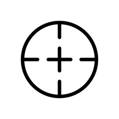 Aim target icon vector design template