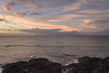 Seascape with nautical vessels