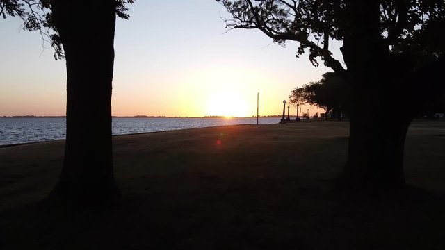 Summer sunset in Chascomus - Buenos Aires Argentina