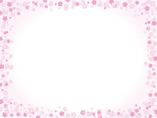 Fototapeta na wymiar 日本的な桜の背景素材ピンク