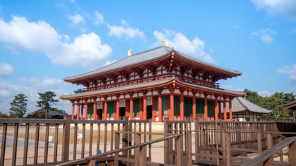 Obraz premium Kofuku-ji is a Buddhist temple that was once one of the powerful Seven Great Temples, in the city of Nara