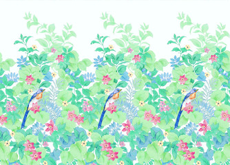 Flower,Watercolor flowers， suitable for wallpaper design