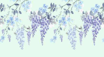 Flower,Watercolor flowers， suitable for wallpaper design