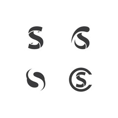 Business S letter logo design
