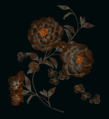 Floral seamless pattern.  Hand drawn peony  flowers. Design concept for fabric design, textile print, wrapping paper or web backgrounds © ZWM
