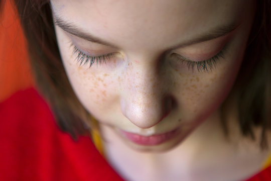 The Girl With Freckles Looked Down, Feels Guilty