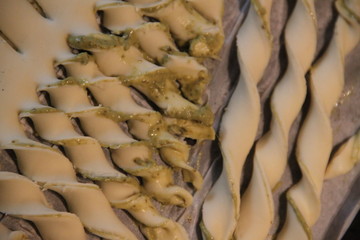 Sapin de noël en pâte feuilletée