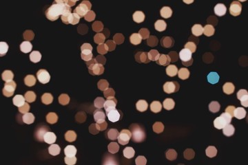 abstract bokeh background of defocused lights