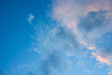 clouds and  Blue sky in the weather day outdoor nature environment abstract background