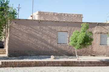 Fototapeta premium Traditional house in an ancient city in Central Asia