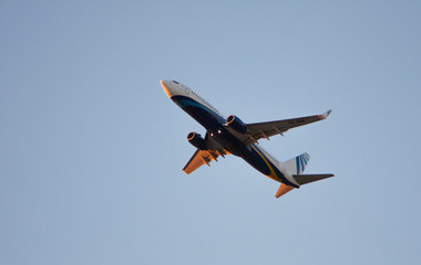 airplane flying in the sky