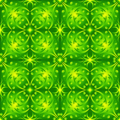 Seamless endless repeating ornament of green shades	