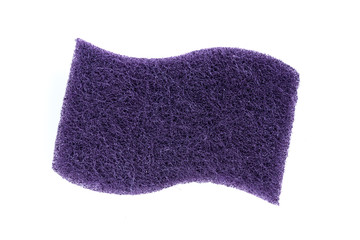 Rectangular purple cellulose washing sponges with coarse and soft sides