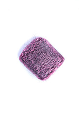 Square pink soap filled steel wool scrub pads