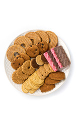 Plate full of mexican variety flavored cookies