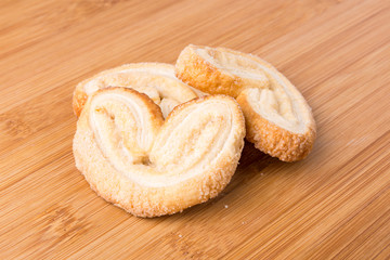 Several tasty hispanic snack cookies stacked together