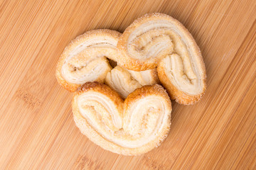 Several tasty hispanic snack cookies stacked together