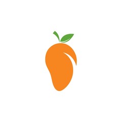Mango in flat style. Mango vector logo. Mango icon. 