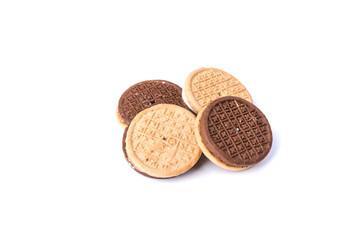 Several tasty hispanic snack cookies stacked together